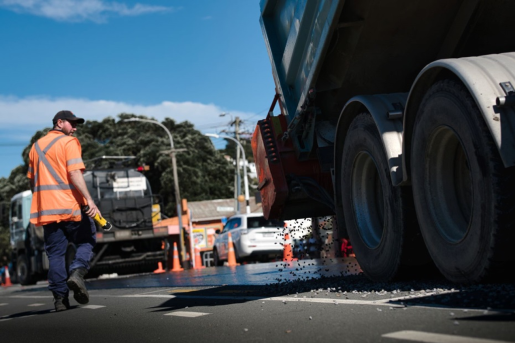 Manawatu Concrete completing residential and commercial projects using Chip Seal Manawatu surface preparation.