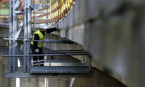 Beginning Strong with Manawatu Concrete’s Bridge Repairs Manawatu Expertise Manawatu Concrete specialists inspecting site for upcoming Bridge Repairs Manawatu project